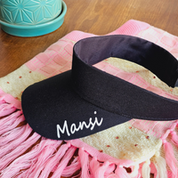 Personalized Cotton Visor Caps - Personalized Caps