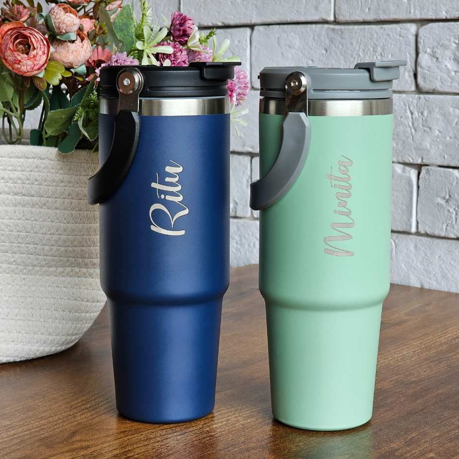 Personalized Insulated Flask Stainless Steel Chic Mug Ideal Gift