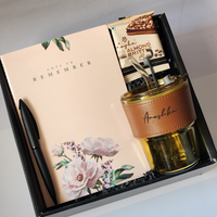 Budget-friendly gift hamper with personalized diary and stylish pen