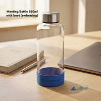 Conference Room Borosilicate Glass Bottles with Boot - Your Logo