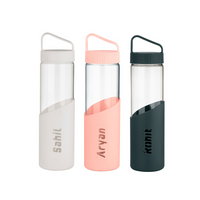 Elegant Personalized Glass Bottle 750ml by Pebel Lifeware