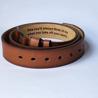 Engraved Customized Belt made from faux leather
