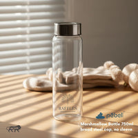 Marshmallow Glass Bottle with Silicone Sleeve | 750ml - Your Logo