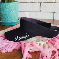 Personalized Cotton Visor Caps - Personalized Caps