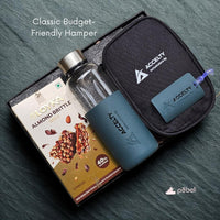 Budget-friendly corporate hamper with company logo