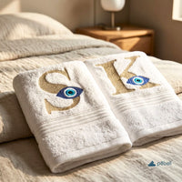Personalized couple towels