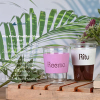 Viral Bev Glass - Borosilicate Glass Tumbler for Coffee Mugs with Silicone Band