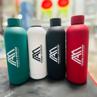 Luxurious Vacuum Insulated Steel Water Bottles | 500ml - Your Logo
