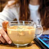 Wide Mouth Glass Coffee Mugs