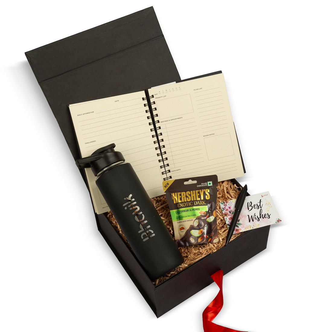 Ultimate Utility Hamper - Glass Bottle, Planner, Pen, Sweet