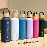 Stainless steel insulated water bottle for hot and cold