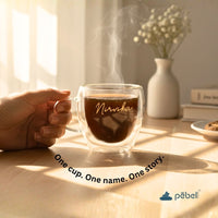 Double wall cups with names engraved