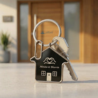 Personalized Name Tag Key Chain Pair