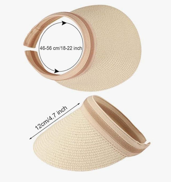 Customizable straw hat for beach