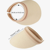 Customizable straw hat for beach