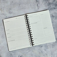 Leather-covered diary for employees