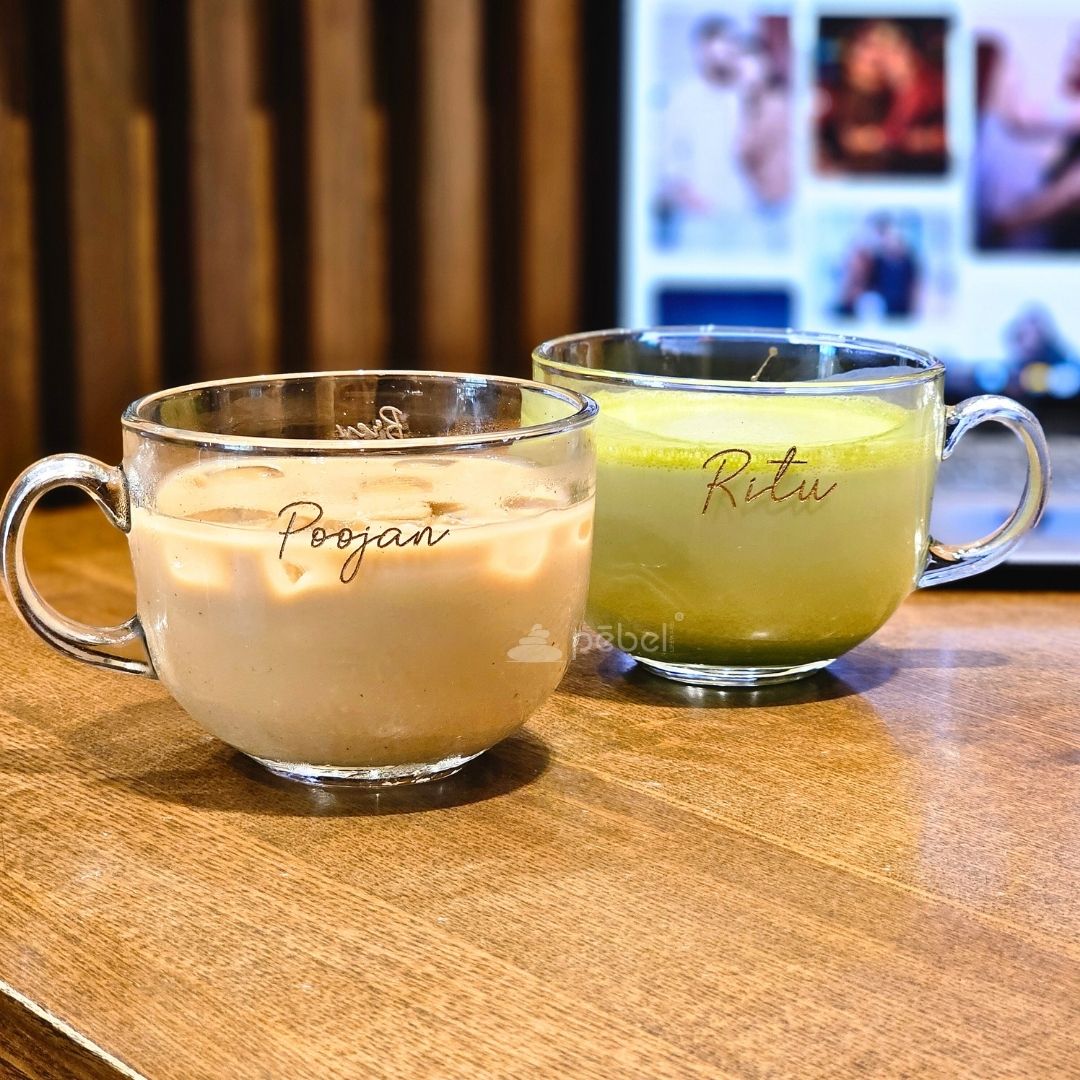 Wide Mouth Glass Coffee Mugs