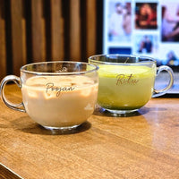 Wide Mouth Glass Coffee Mugs