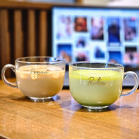 Wide Mouth Glass Coffee Mugs