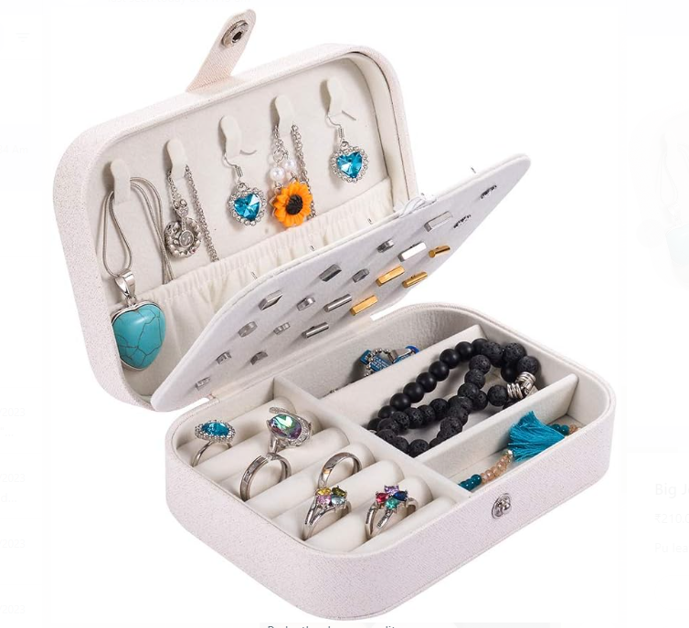 Personalized travel jewelry box for women - Pebel Lifeware