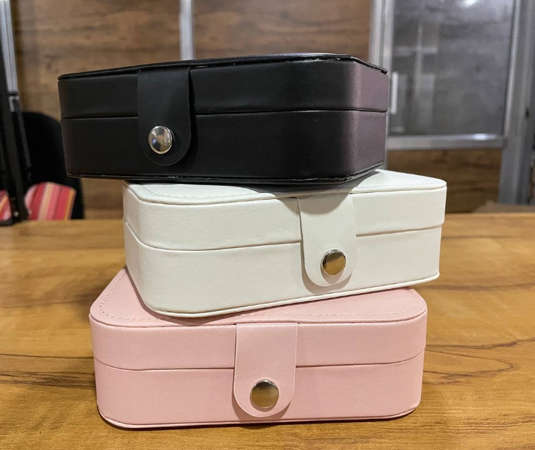 PU leather jewelry box with velvet interior - Pebel Lifeware