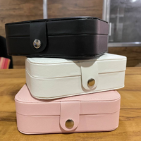 PU leather jewelry box with velvet interior - Pebel Lifeware