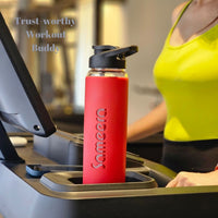"Pebel Lifeware Personalized Glass Bottle with Silicone Sleeve - 750ml"