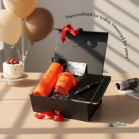 Best Seller Signature Personalized Birthday Gift Hamper - L | Glass Bottle, Mug, Diary & Pen