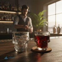 Personalized Skull Shot Glasses Set of 2