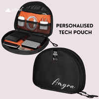 Elegant gift set with tech pouch and bottle for him
