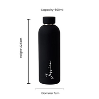 Personalized Luxurious Vacuum Insulated Steel Water Bottles | 500ml