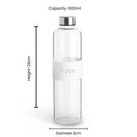 1 ltr Glass Bottle with Customized logo