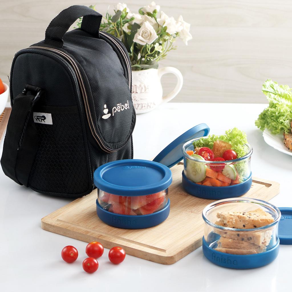 Small Glass Lunch Box - 3 pcs