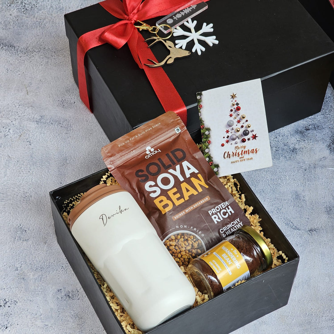 Personalized Insulated Flask Hamper -  Stainless Steel