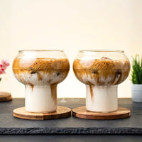 Cocktail Glass Tumblers | 300ml Glass Ideal for Coffee & Cocktail | Set of 2