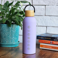 front view of insulated stainless steel bottle sipper cap