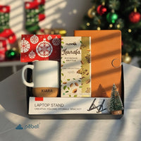 Personalized Move Ceramic Coffee Mugs with Cork Base Gift Hamper