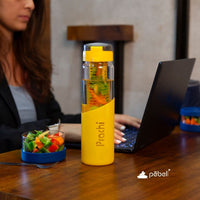 Elegant Wellness Gift Hamper Personalized Glass Bottle 750ml