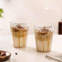 Matcha Fluted Glass - Conical Mug (Set of 2)