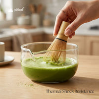 Matcha Bowl - Clear Borosilicate Glass