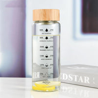Motivation Marking Glass Bottle with wooden lid | 800ml