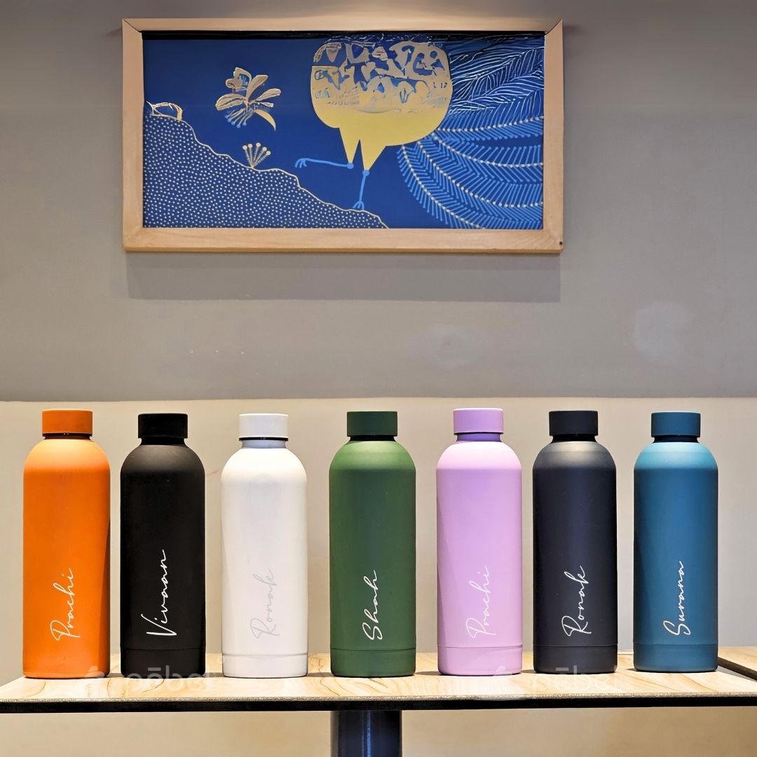 Personalized Luxurious Vacuum Insulated Steel Water Bottles | 500ml
