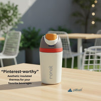 Personalized Pebel FlipSip Insulated Water Bottle | Small Size