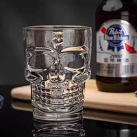 Engraved Skull Beer Mug for Halloween Parties