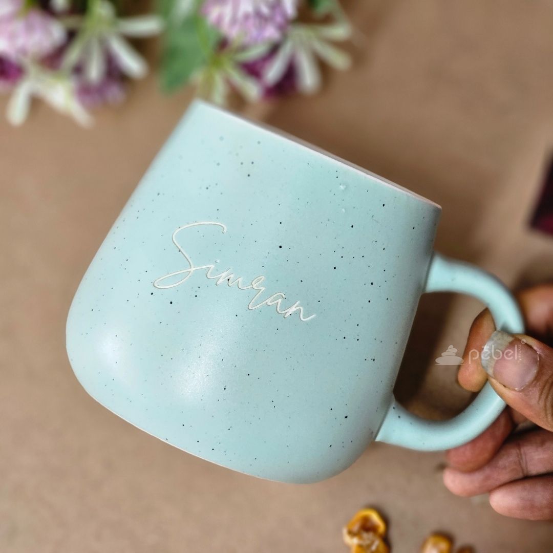 Personalized Hand-Crafted Pastel Ceramic Coffee Mugs | Great Gift for Birthdays & Special Occasions