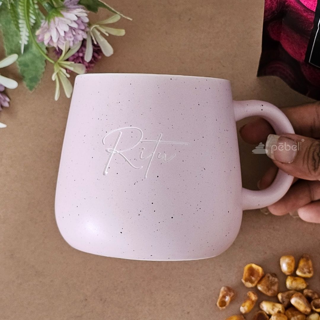 Personalized Hand-Crafted Pastel Ceramic Coffee Mugs | Great Gift for Birthdays & Special Occasions