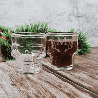 Personalized Skull Shot Glasses Set of 2 by Pebel Lifeware