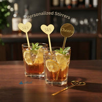 Beverage stick with name