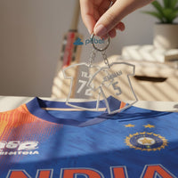 Personalized Jersey Keychain Set of 2