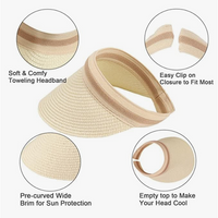 Custom straw beach hat with wide brim